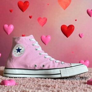 CONVERSE Unisex Light Pink High-Tops Size 9.5 Men 11.5 Women